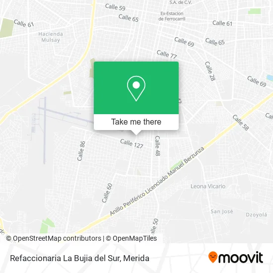 Mapa de Refaccionaria La Bujia del Sur