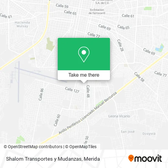 Mapa de Shalom Transportes y Mudanzas