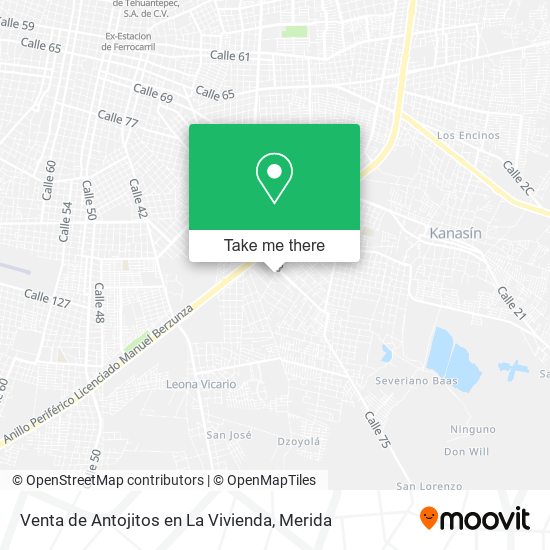 Venta de Antojitos en La Vivienda map