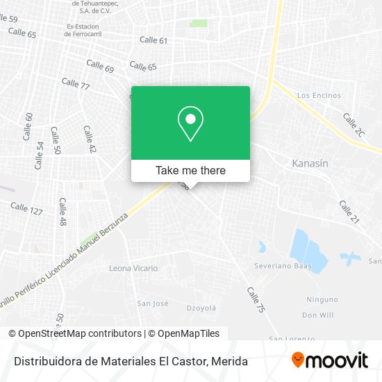 Distribuidora de Materiales El Castor map