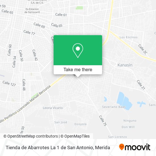 Tienda de Abarrotes La 1 de San Antonio map