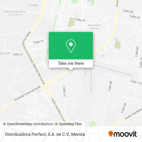 Distribuidora Perfect, S.A. de C.V. map