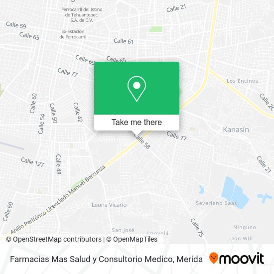 Farmacias Mas Salud y Consultorio Medico map