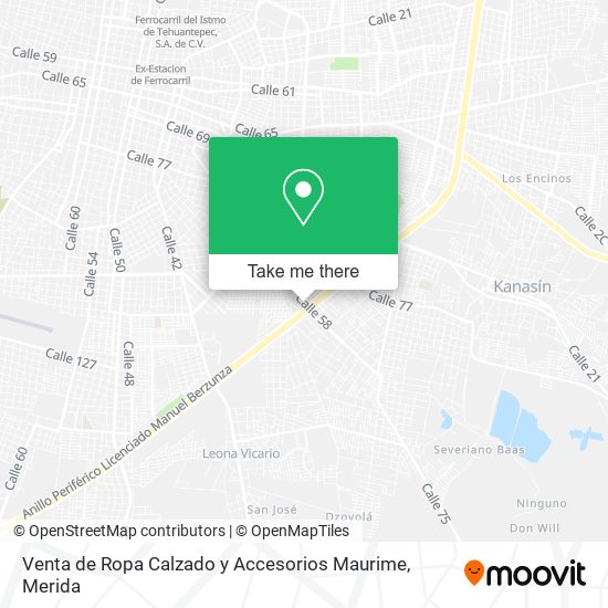 Venta de Ropa Calzado y Accesorios Maurime map