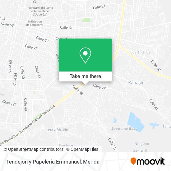 Mapa de Tendejon y Papeleria Emmanuel