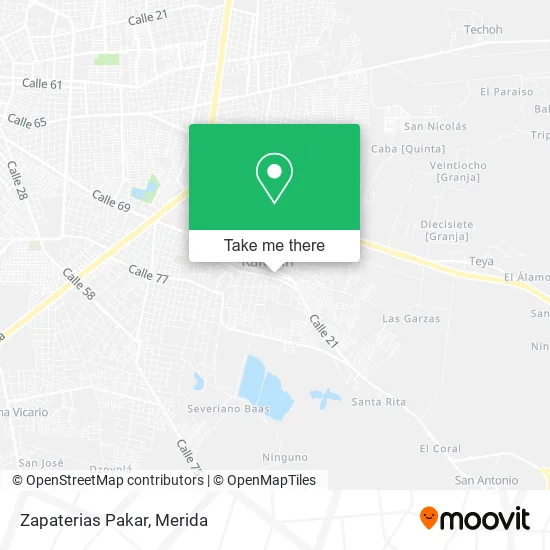 Mapa de Zapaterias Pakar