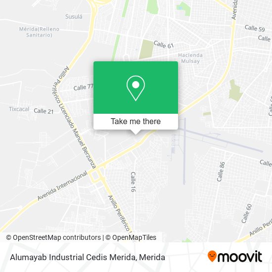 Alumayab Industrial Cedis Merida map