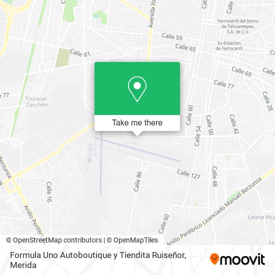 Formula Uno Autoboutique y Tiendita Ruiseñor map