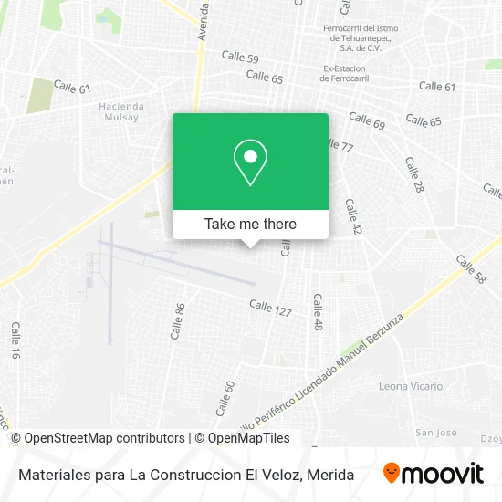 Materiales para La Construccion El Veloz map