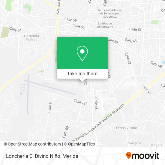 Loncheria El Divino Niño map