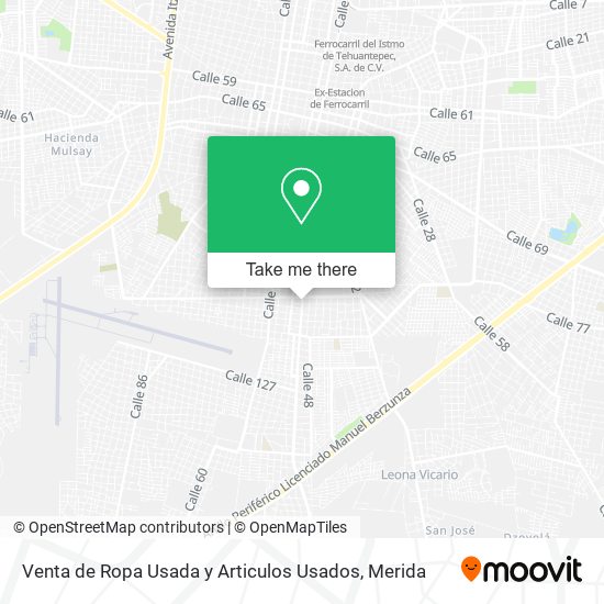 Venta de Ropa Usada y Articulos Usados map
