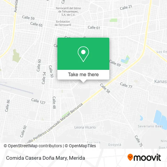 Comida Casera Doña Mary map