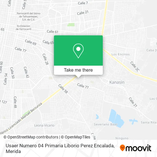 Mapa de Usaer Numero 04 Primaria Liborio Perez Encalada