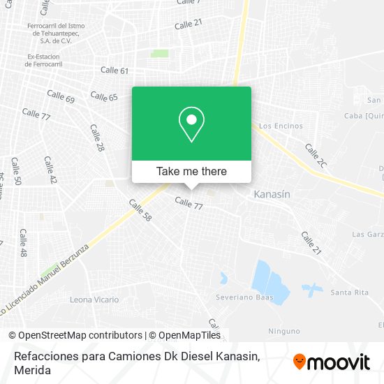Mapa de Refacciones para Camiones Dk Diesel Kanasin
