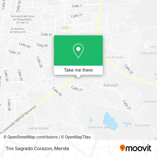 Tris Sagrado Corazon map