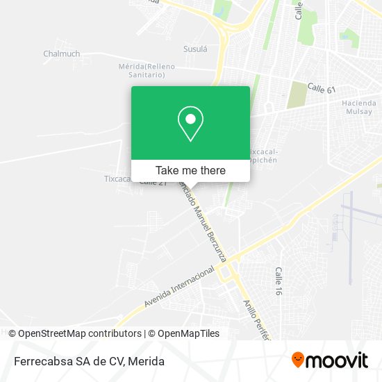 Mapa de Ferrecabsa SA de CV