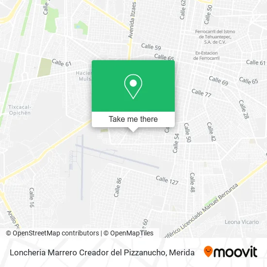 Mapa de Loncheria Marrero Creador del Pizzanucho