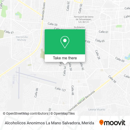 Alcoholicos Anonimos La Mano Salvadora map