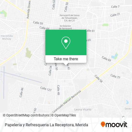 Papeleria y Refresqueria La Receptora map
