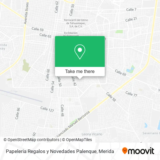 Mapa de Papeleria Regalos y Novedades Palenque