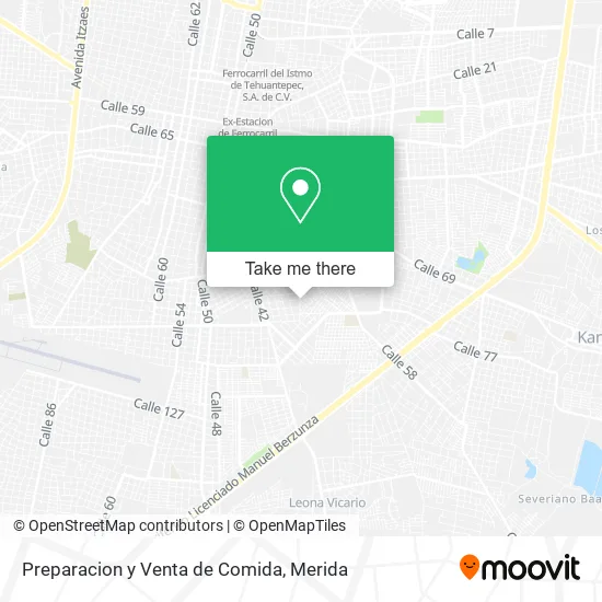 Preparacion y Venta de Comida map