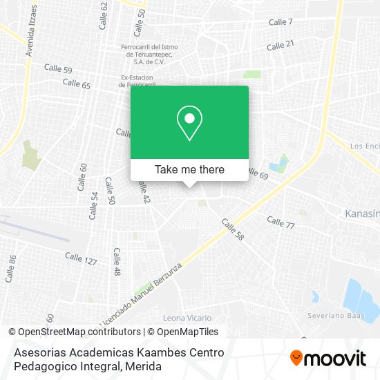 Asesorias Academicas Kaambes Centro Pedagogico Integral map