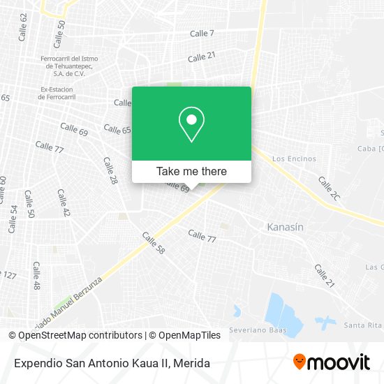 Expendio San Antonio Kaua II map