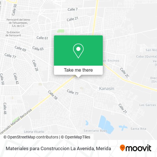 Materiales para Construccion La Avenida map