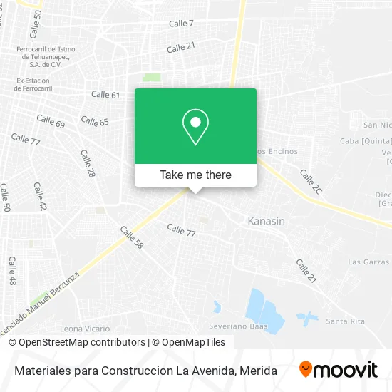 Mapa de Materiales para Construccion La Avenida