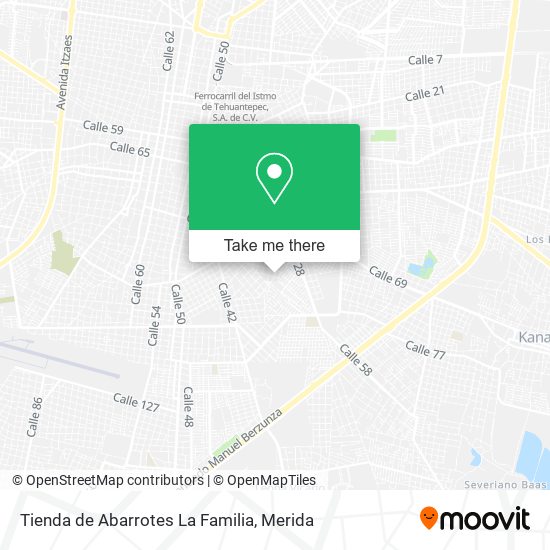 Mapa de Tienda de Abarrotes La Familia