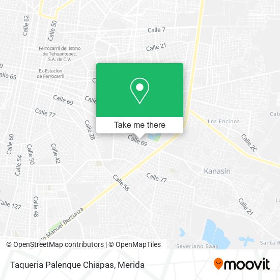 Taqueria Palenque Chiapas map