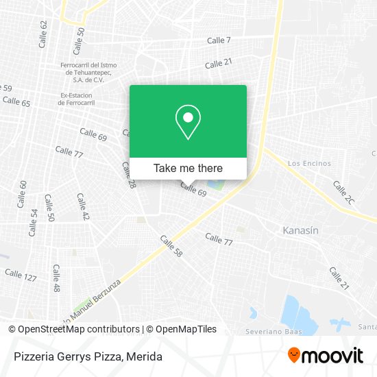 Mapa de Pizzeria Gerrys Pizza