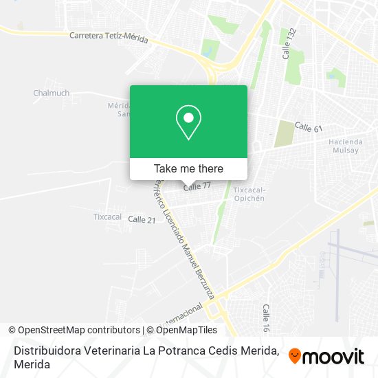 Distribuidora Veterinaria La Potranca Cedis Merida map