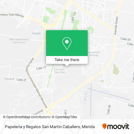 Mapa de Papeleria y Regalos San Martin Caballero