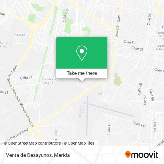 Venta de Desayunos map