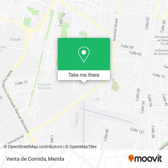 Venta de Comida map