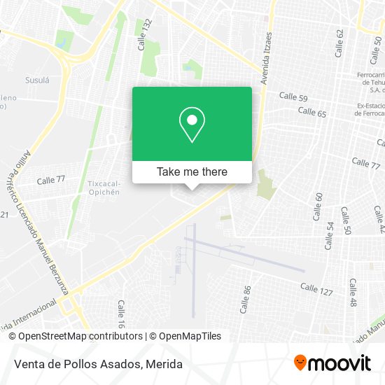 Venta de Pollos Asados map