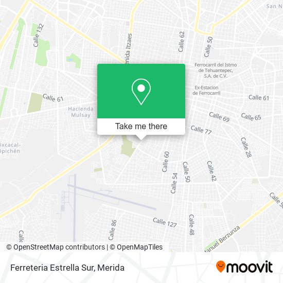 Mapa de Ferreteria Estrella Sur