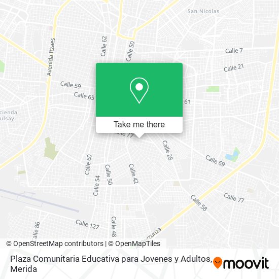 Plaza Comunitaria Educativa para Jovenes y Adultos map