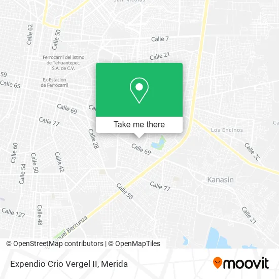 Mapa de Expendio Crio Vergel II