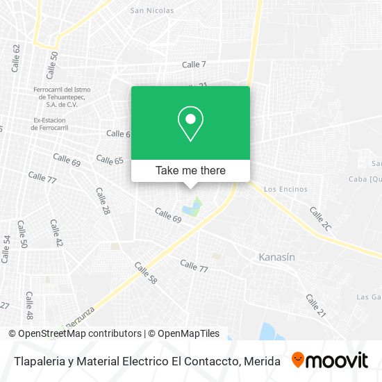 Mapa de Tlapaleria y Material Electrico El Contaccto