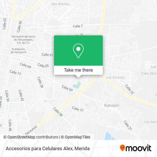 Mapa de Accesorios para Celulares Alex