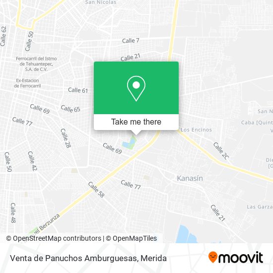 Venta de Panuchos Amburguesas map