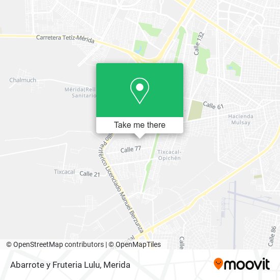 Abarrote y Fruteria Lulu map