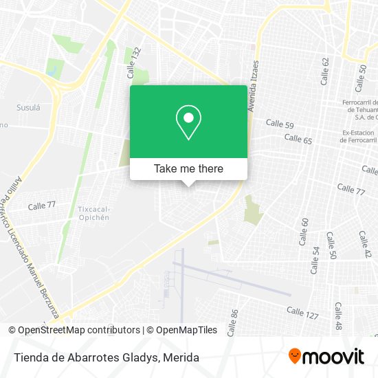 Mapa de Tienda de Abarrotes Gladys