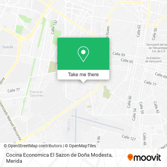 Mapa de Cocina Economica El Sazon de Doña Modesta