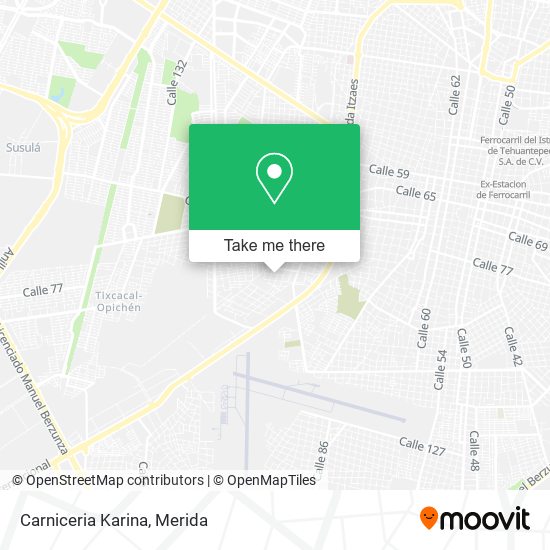 Mapa de Carniceria Karina