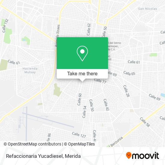 Mapa de Refaccionaria Yucadiesel