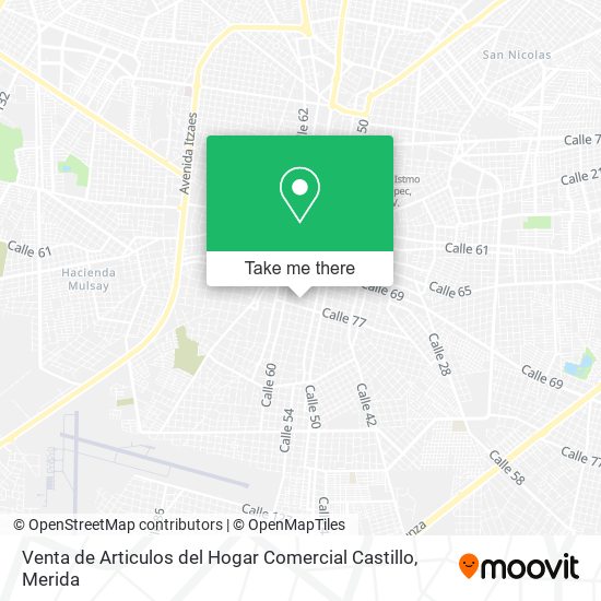 Venta de Articulos del Hogar Comercial Castillo map