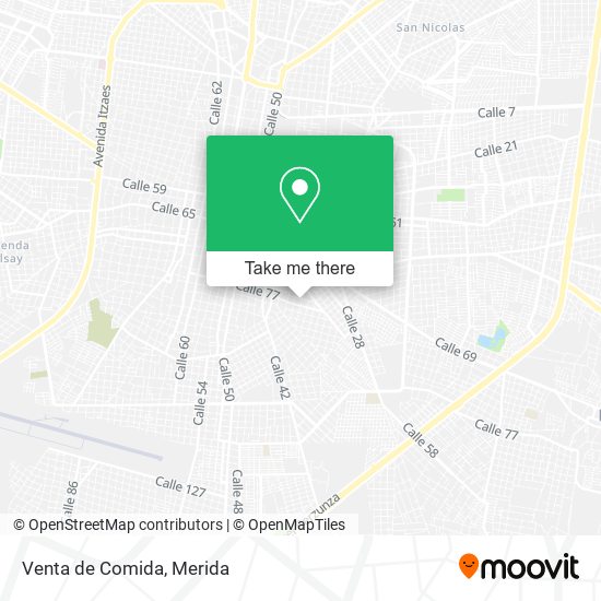 Venta de Comida map